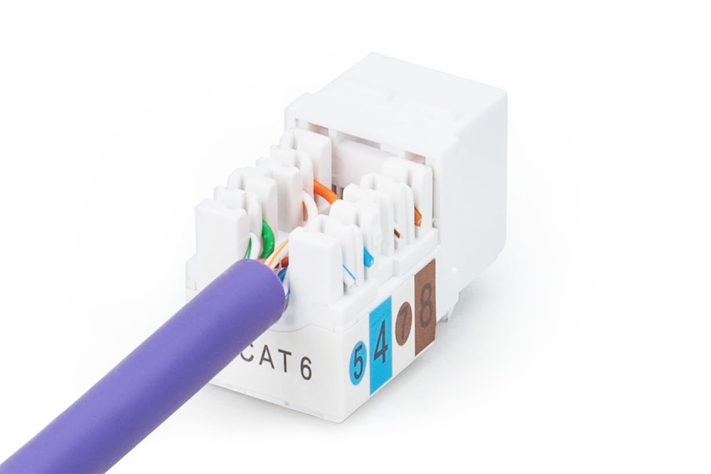 DIGITUS DN-93601 CAT6 árnyékolatlan LSA fekete Keystone Jack
