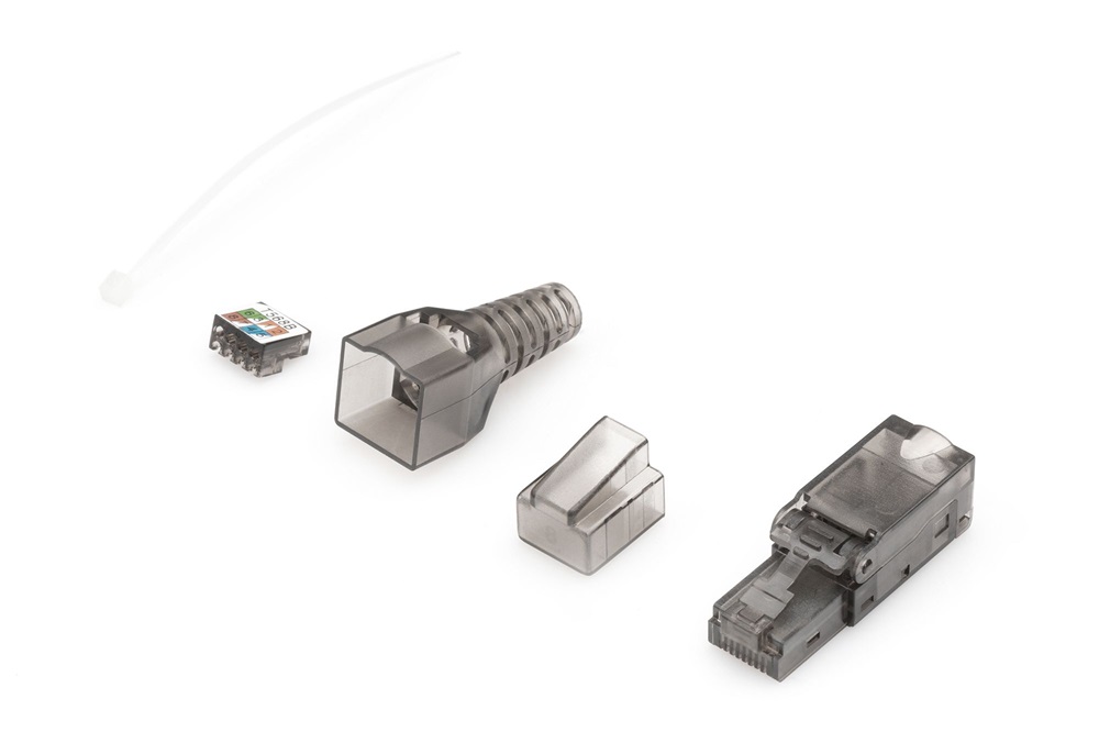 DIGITUS DN-93633 Szerszám nélkül közvetlenül szerelhető árnyékolatlan dugó Cat6A kábelekhez