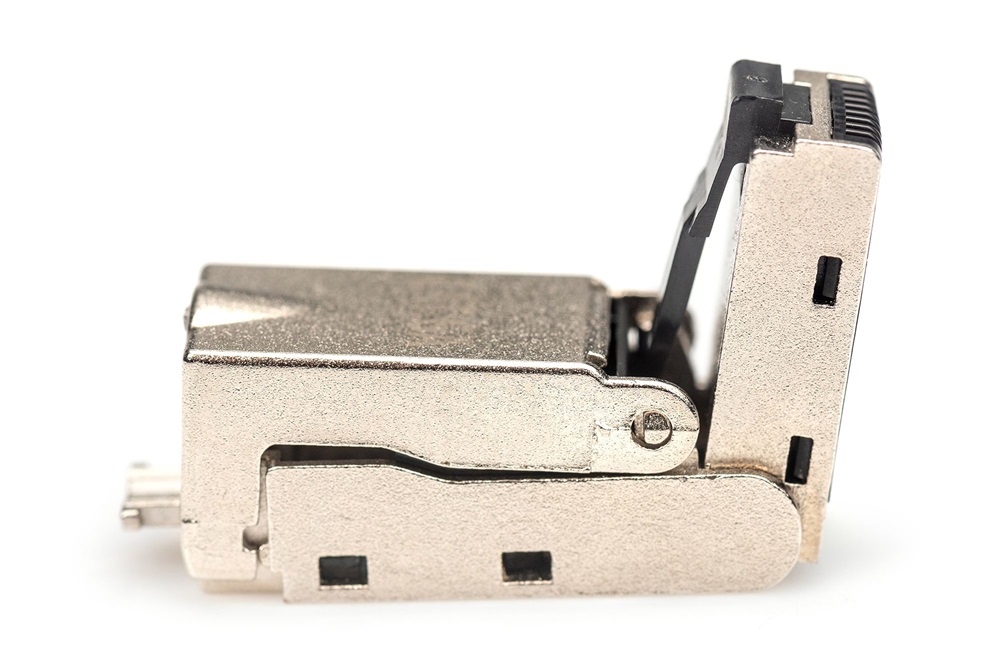 DIGITUS DN-93636 Szerszám nélkül közvetlenül szerelhető árnyékolt hajlítható dugó Cat6A kábelekhez