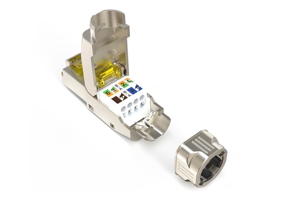 DIGITUS DN-93638 CAT6A FM45 RJ45 árnyékolt szerszám nélkül szerelhető csatlakozó