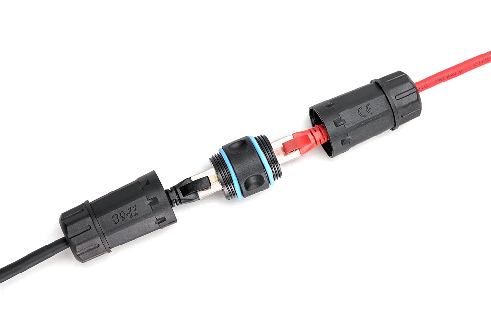 DIGITUS DN-93638 CAT6A IP68 kültéri RJ45 toldó