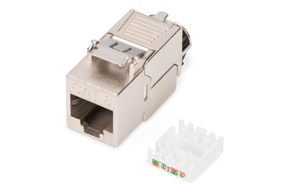 DIGITUS DN-93816 CAT8.1 árnyékolt szerszám nélkül szerelhető Keystone Jack