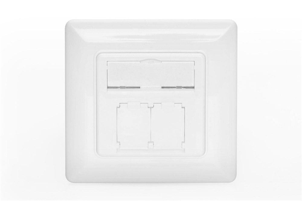 DIGITUS DN-93831 80x80 előlap 2 portos multimédia/keystone modulokhoz