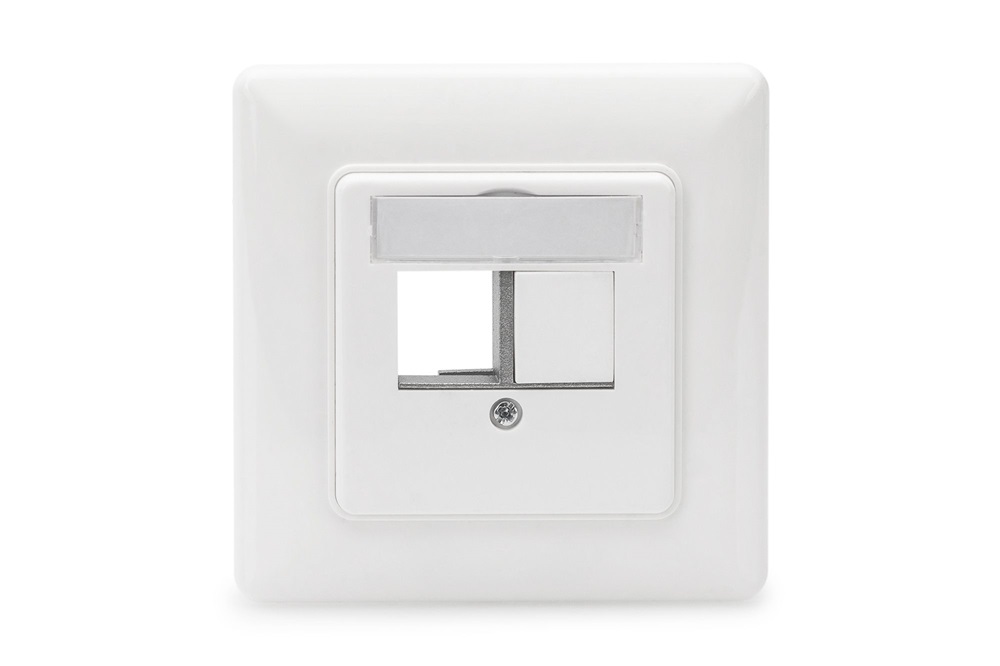 DIGITUS DN-93832 80x80 előlap 2 portos multimédia/Keystone modulokhoz