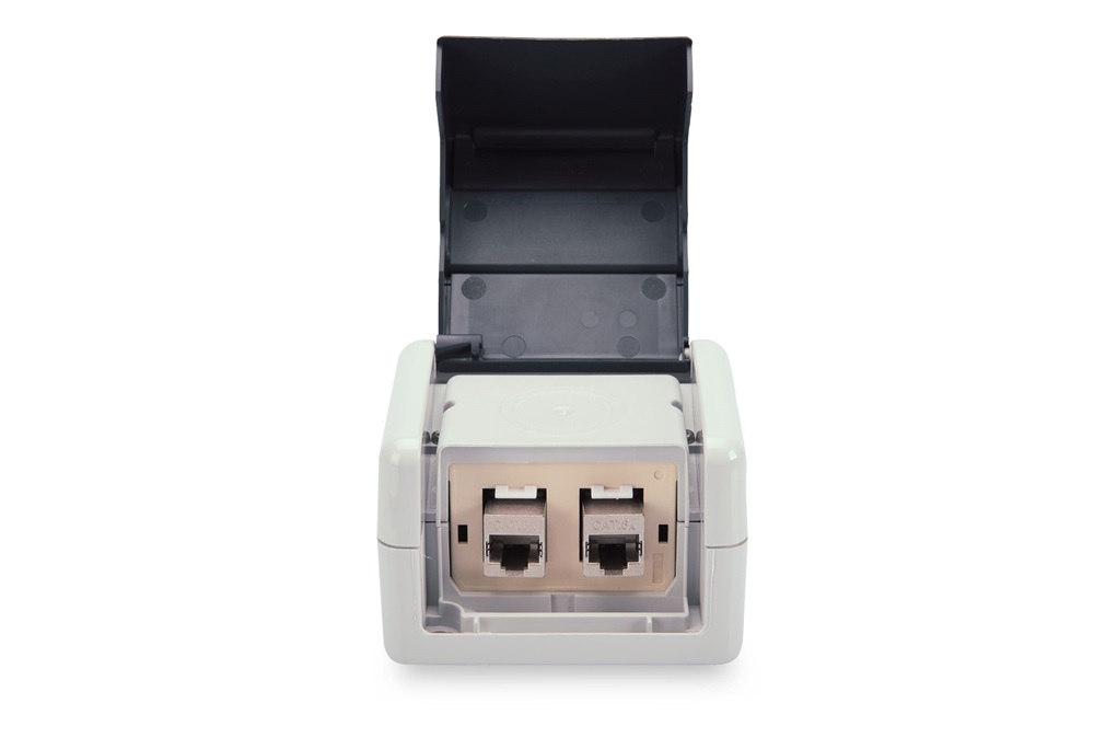 DIGITUS DN-93844-OD-2 Kültéri 2 portos IP44 szerelődoboz Keystone modulokhoz
