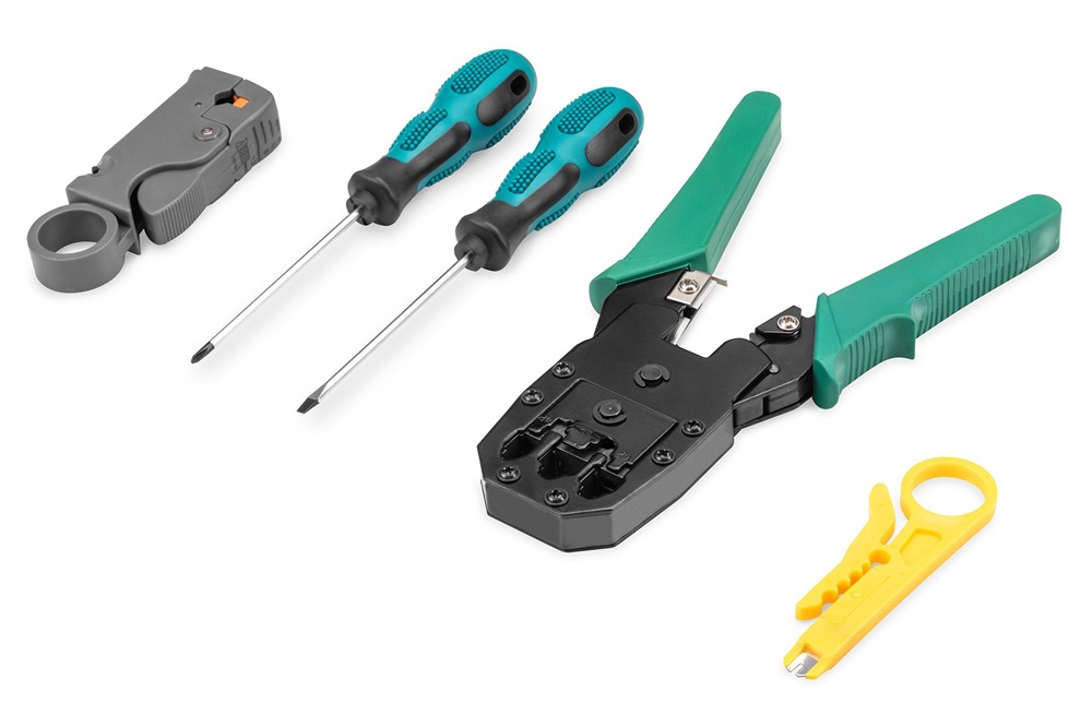 DIGITUS DN-94027 Hálózati szerszám készlet + teszter