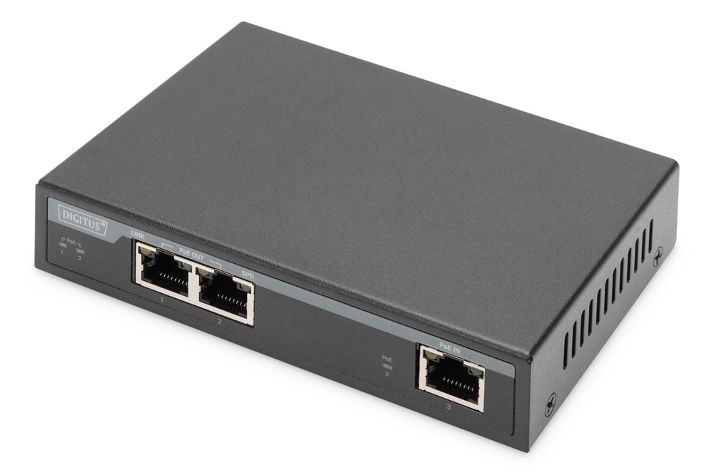 DIGITUS DN-95127-1 2 portos Gigabit 802.3at 60 W 4PPoE Extender