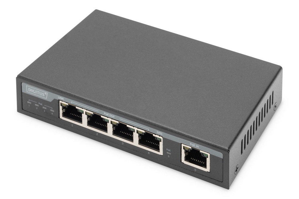 DIGITUS DN-95128-1 4 portos Gigabit 802.3at 60 W 4PPoE Extender