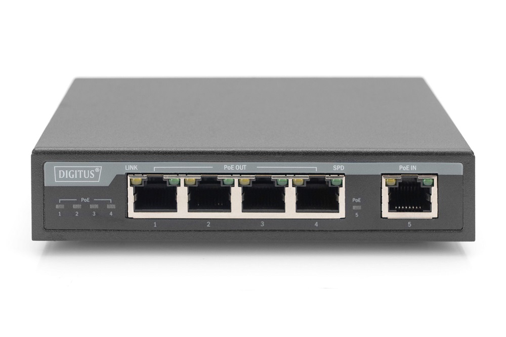 DIGITUS DN-95128-1 4 portos Gigabit 802.3at 60 W 4PPoE Extender