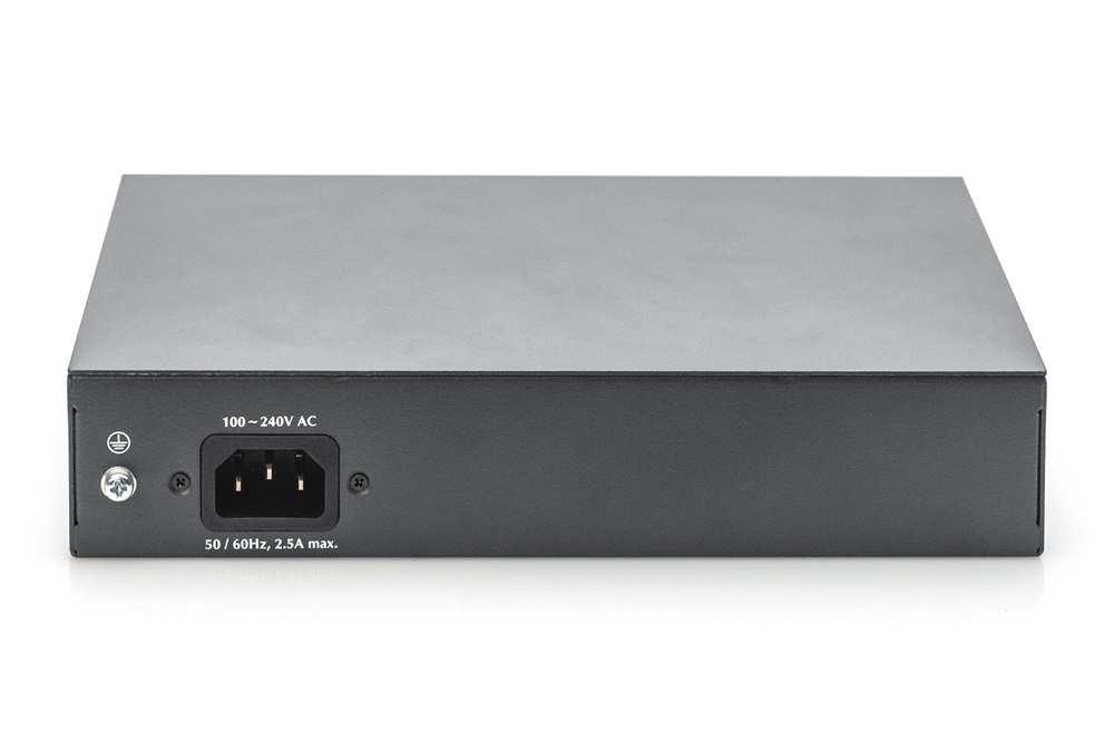 DIGITUS DN-95140 8x GbE Lan port 6xPoE 180W 4x SFP port nem menedzselhető asztali switch