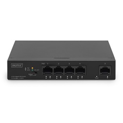 DIGITUS DN-95330-1 4x GbE Lan port PoE 60W nem menedzselhető asztali switch