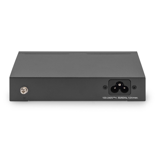 DIGITUS DN-95330-1 4x GbE Lan port PoE 60W nem menedzselhető asztali switch