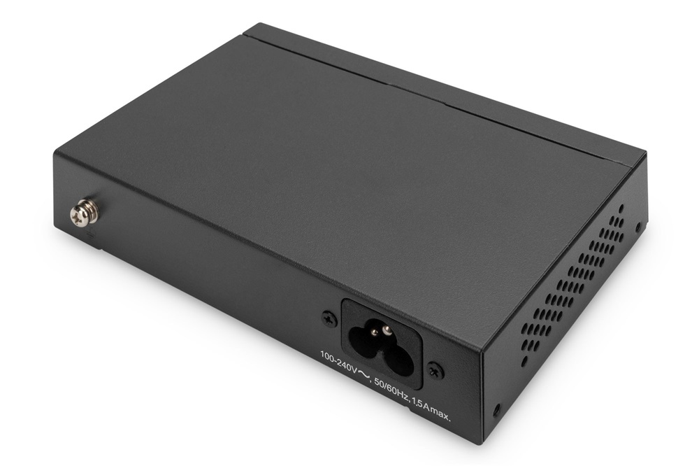 DIGITUS DN-95330-1 4x GbE Lan port PoE 60W nem menedzselhető asztali switch