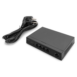 DIGITUS DN-95330-1 4x GbE Lan port PoE 60W nem menedzselhető asztali switch