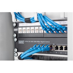DIGITUS DN-95331 10" 8x GbE Lan port PoE 80W menedzselhető switch
