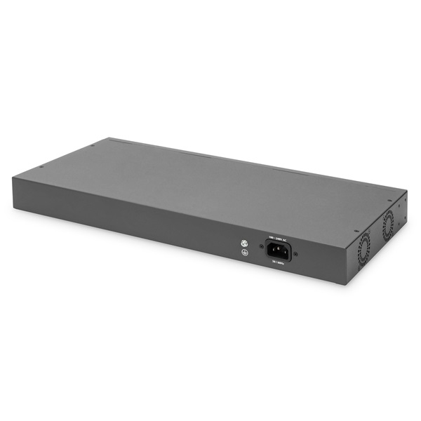 DIGITUS DN-95342-1 16x 10/100Mbps FE Lan port 2x uplink port 2x SFP port PoE 250W nem menedzselhető switch
