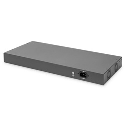 DIGITUS DN-95342-1 16x 10/100Mbps FE Lan port 2x uplink port 2x SFP port PoE 250W nem menedzselhető switch