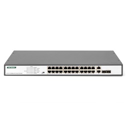 DIGITUS DN-95343 24x 10/100Mbps FE Lan port 2x uplink port 2x SFP port PoE 370W nem menedzselhető switch