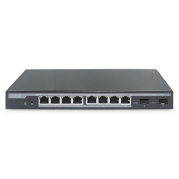 DIGITUS DN-95344 8x GbE Lan port 2x SFP port PoE 86W menedzselhető asztali switch