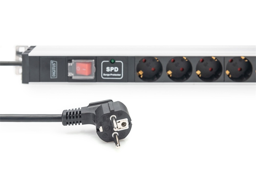DIGITUS DN-95450 0U PDU függőleges 250V 16A 24xC13 3xC19 aljzat IEC 60309 ipari csatlakozó 3M elosztósor