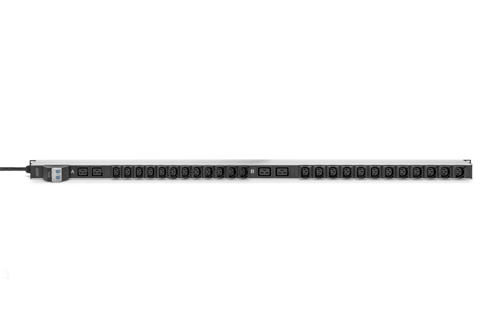 DIGITUS DN-95451 0U PDU függőleges 250V 32A 24xC13 4xC19 aljzat IEC 60309 ipari csatlakozó 3M elosztósor