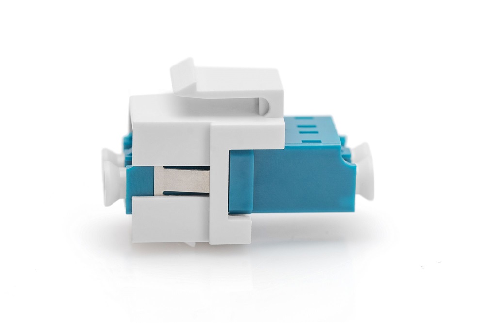 DIGITUS DN-96007-1-K Duplex monomódusú OS2 LC optikai Keystone toldó