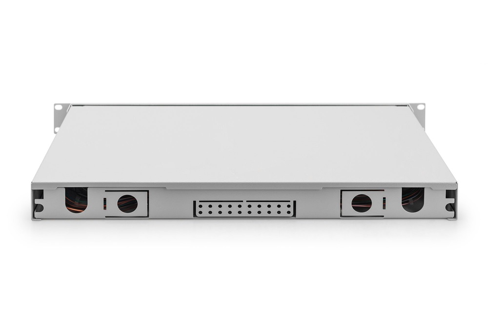 DIGITUS DN-96322/9 19" 1U 24x SC/UPC duplex monomódusú OS2 komplet optikai patch panel