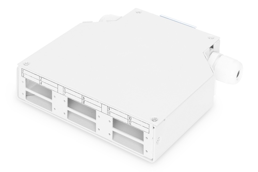 DIGITUS DN-96890 6xSC DX DIN sínes üres optikai elosztó doboz