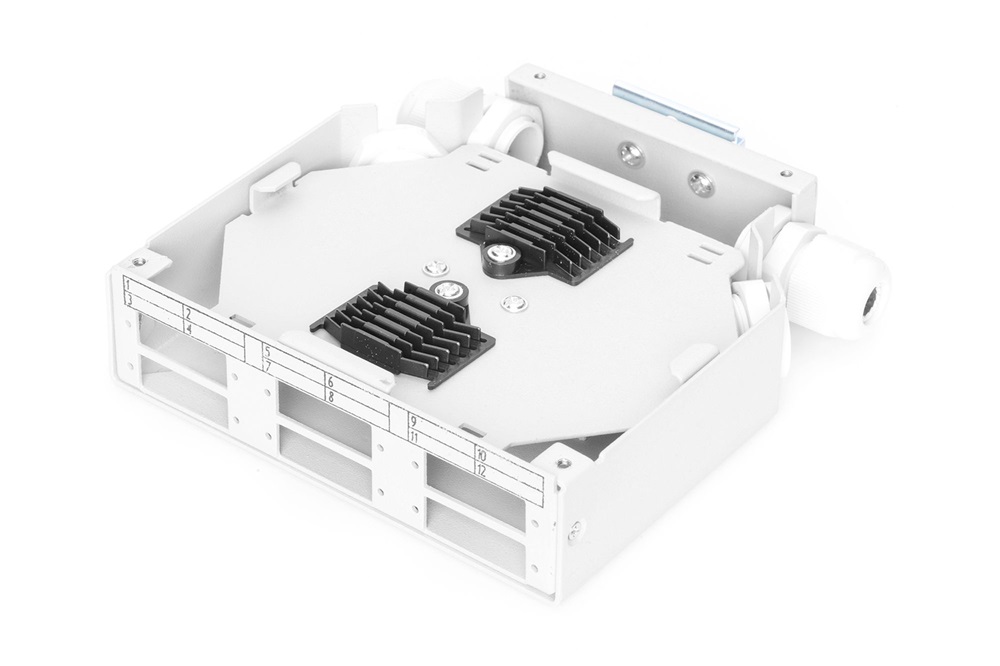 DIGITUS DN-96890 6xSC DX DIN sínes üres optikai elosztó doboz