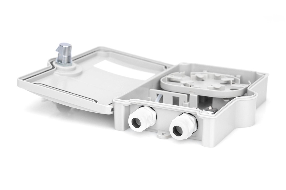 DIGITUS DN-968912 2x SC SX 2x LC DX IP65 kültéri optikai FTTH üres elosztó doboz