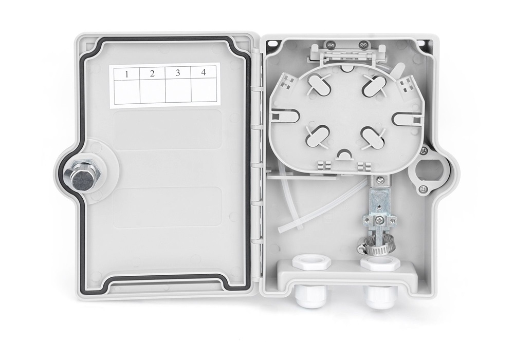 DIGITUS DN-968912 2x SC SX 2x LC DX IP65 kültéri optikai FTTH üres elosztó doboz