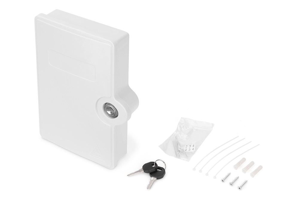 DIGITUS DN-968912 2x SC SX 2x LC DX IP65 kültéri optikai FTTH üres elosztó doboz