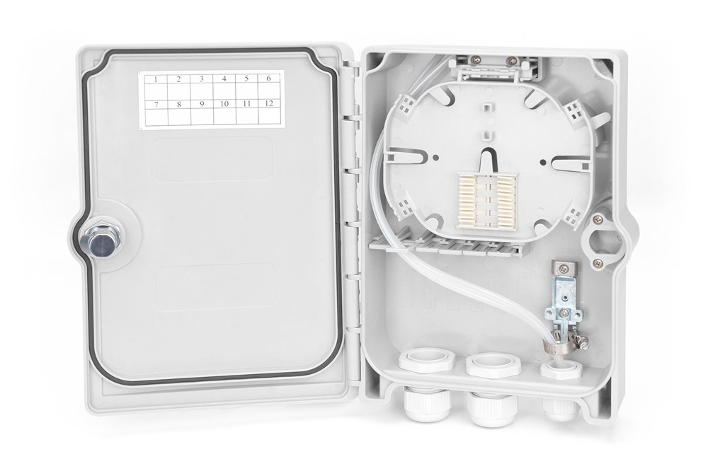 DIGITUS DN-968913 6x SC SX IP65 kültéri optikai FTTH üres elosztó doboz