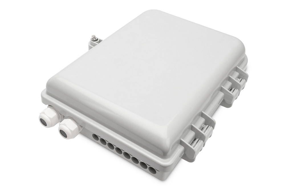 DIGITUS DN-968914 16 szálas 16x LC DX 16x SC SX IP65 kültéri optikai FTTH üres elosztó doboz