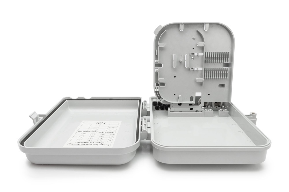 DIGITUS DN-968914 16 szálas 16x LC DX 16x SC SX IP65 kültéri optikai FTTH üres elosztó doboz