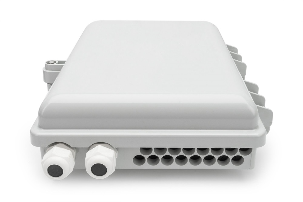 DIGITUS DN-968914 16 szálas 16x LC DX 16x SC SX IP65 kültéri optikai FTTH üres elosztó doboz