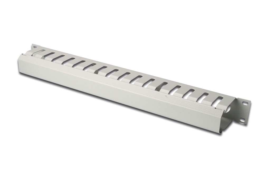 DIGITUS DN-97616 19” 1U szürke csatornás kábelvezető levehető fedéllel