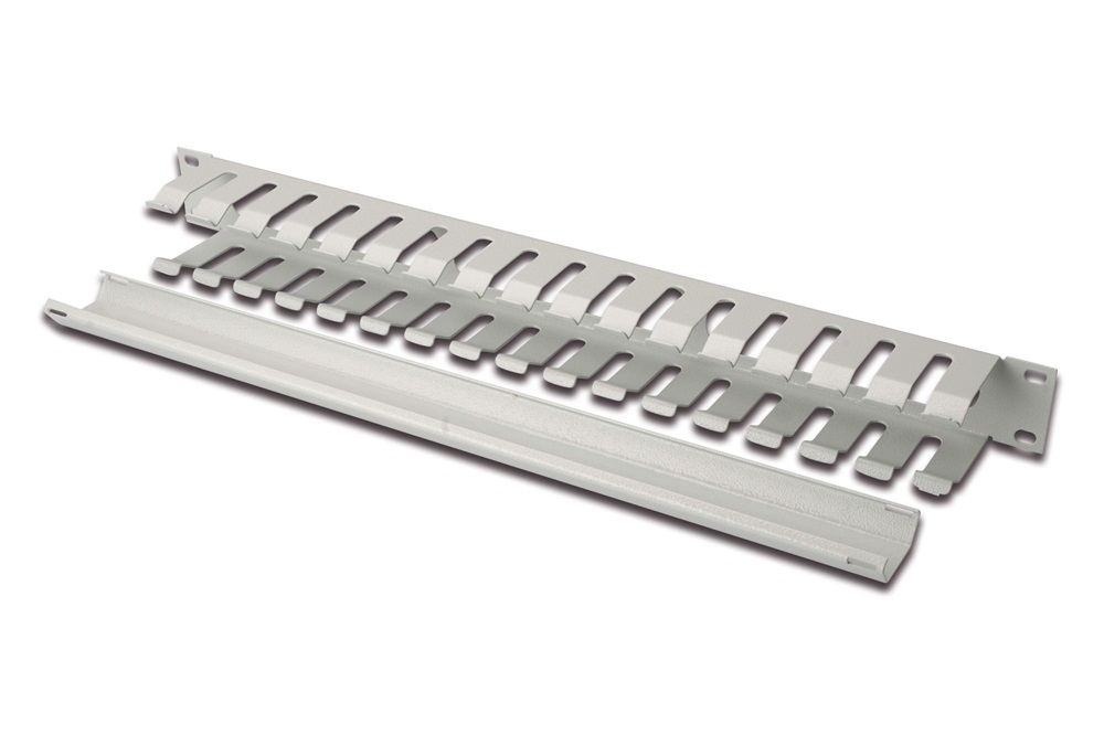 DIGITUS DN-97616 19” 1U szürke csatornás kábelvezető levehető fedéllel