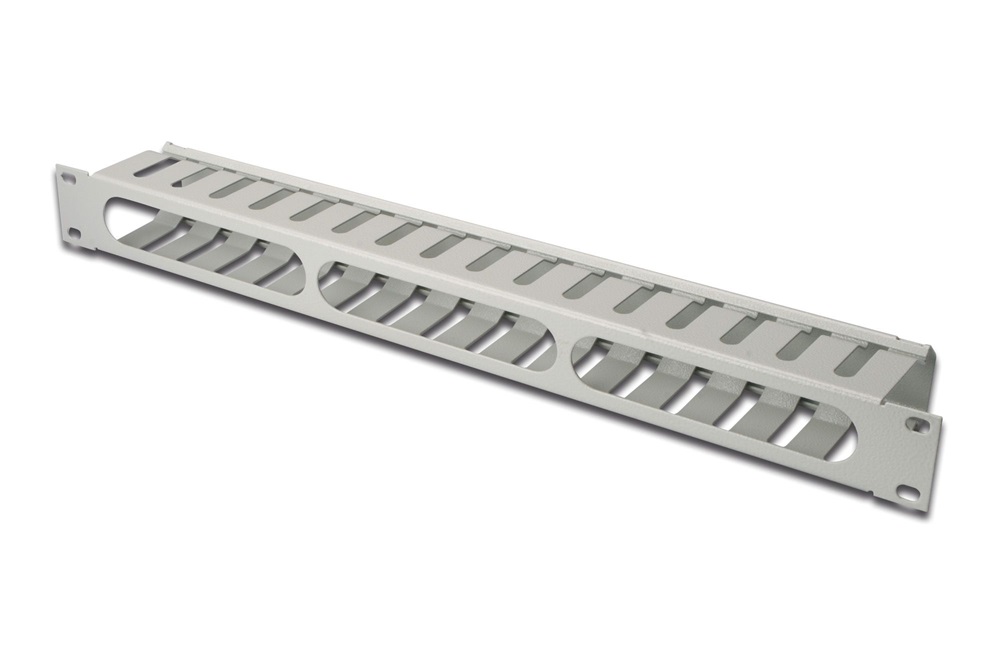 DIGITUS DN-97616 19” 1U szürke csatornás kábelvezető levehető fedéllel