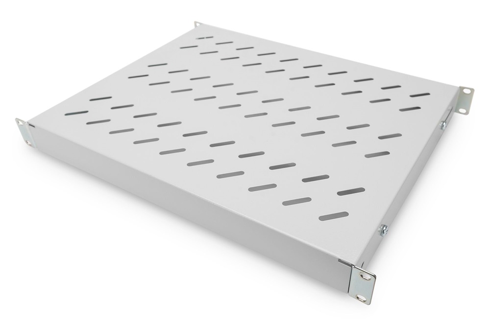 DIGITUS DN-97644 19" 1U 358mm mély 50kg állítható mélységű szürke polc