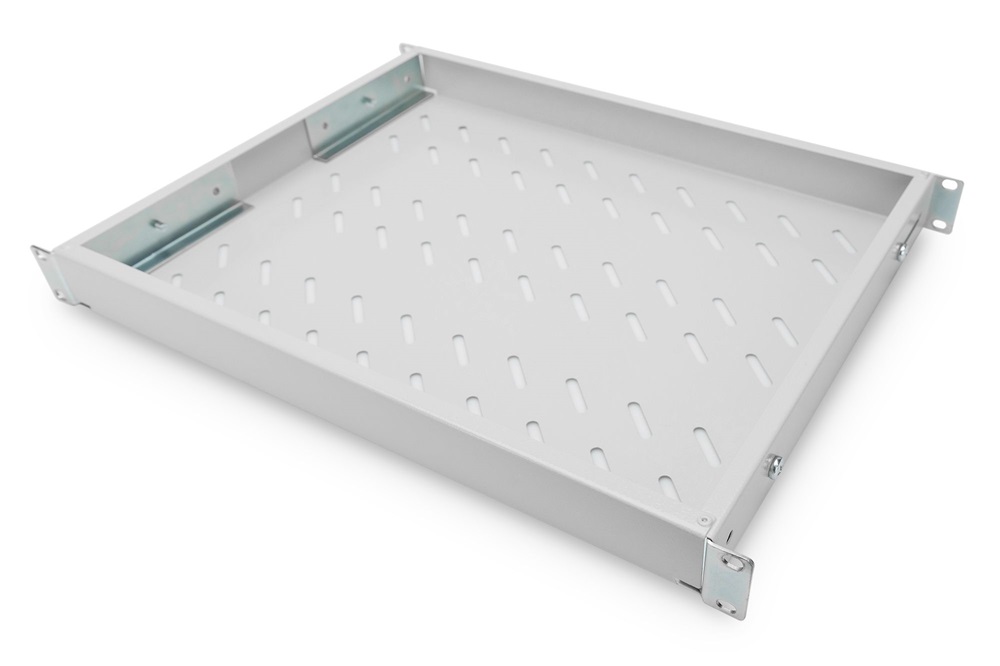 DIGITUS DN-97644 19" 1U 358mm mély 50kg állítható mélységű szürke polc