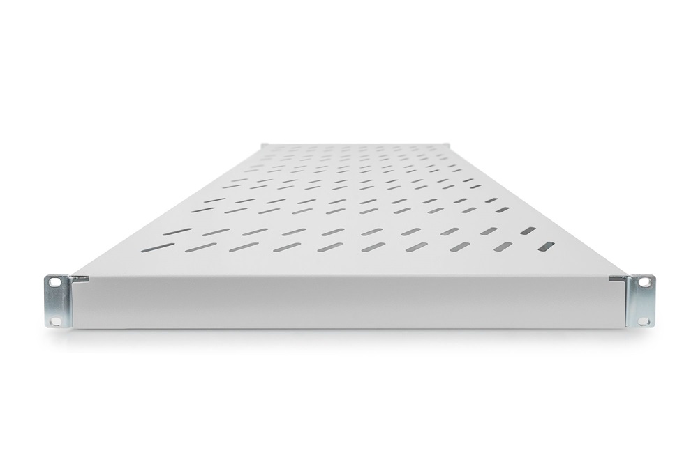 DIGITUS DN-97648 19" 1U 708mm mély 50kg állítható mélységű szürke polc
