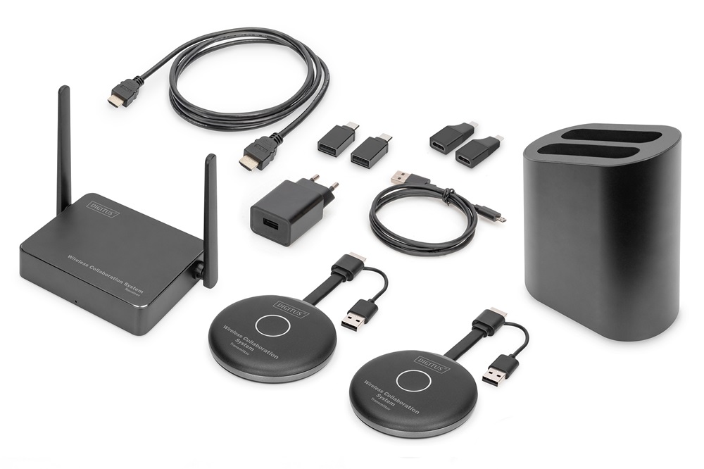 DIGITUS DS-55317 Click & Present PRO vezeték nélkül együttműködő prezentációs rendszer