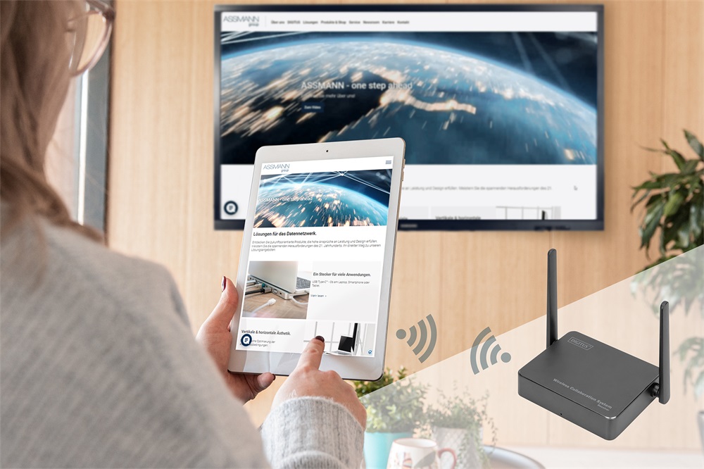 DIGITUS DS-55317 Click & Present PRO vezeték nélkül együttműködő prezentációs rendszer