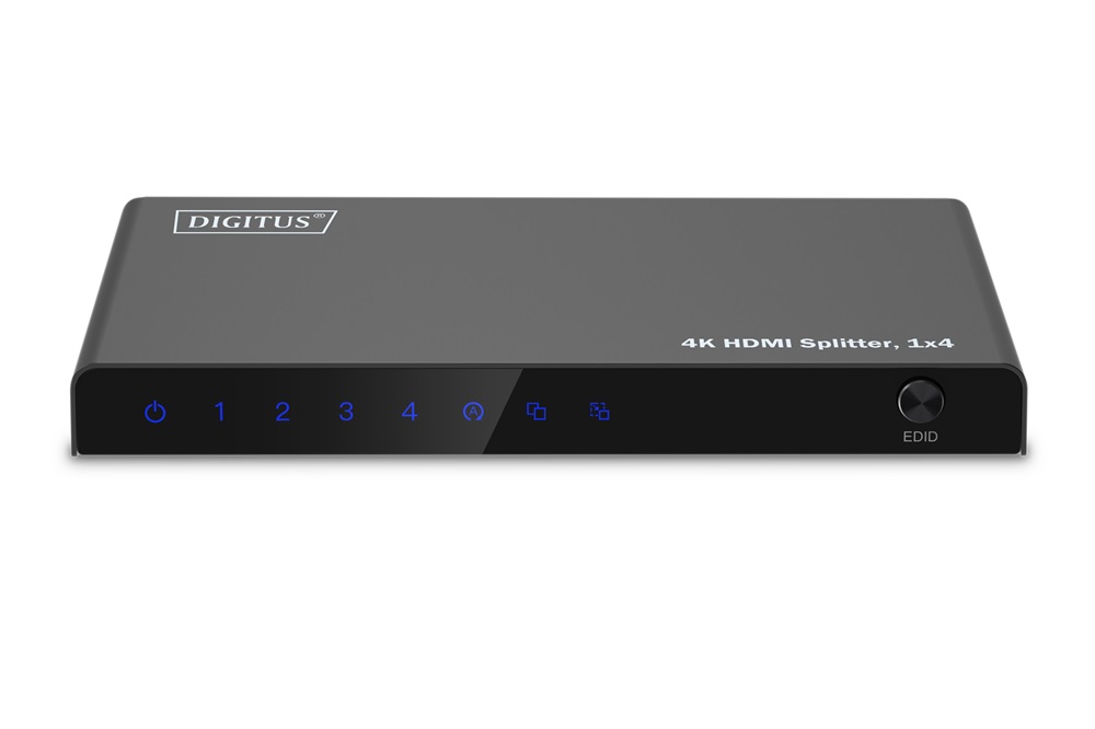 DIGITUS DS-55337 4 portos 4K/60Hz HDMI splitter