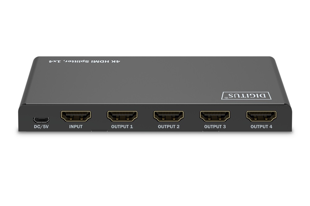 DIGITUS DS-55337 4 portos 4K/60Hz HDMI splitter