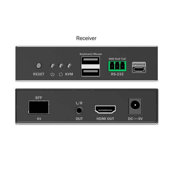 DIGITUS DS-55348 HDMI 4K UHD 60Hz KVM IP 40km/300m optikai extender szett