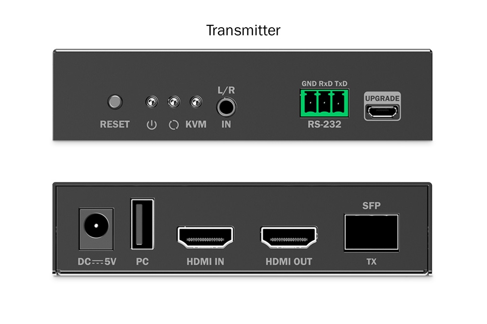 DIGITUS DS-55348 HDMI 4K UHD 60Hz KVM IP 40km/300m optikai extender szett