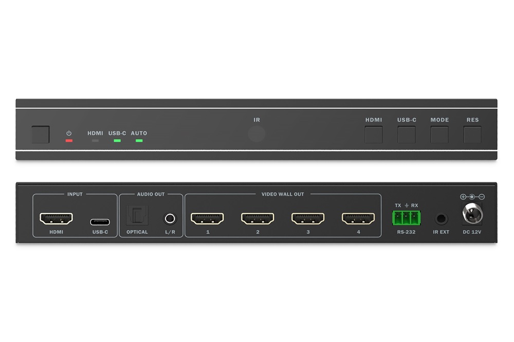 DIGITUS DS-55358 HDMI 4K UHD 30Hz 4 kilejzős videofal vezérlő