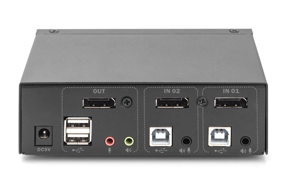 DIGITUS DS-12851 UHD 4K 60Hz 2 port Displayport KVM Switch